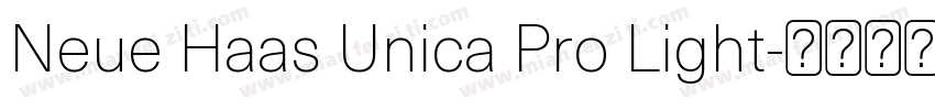 Neue Haas Unica Pro Light字体转换
